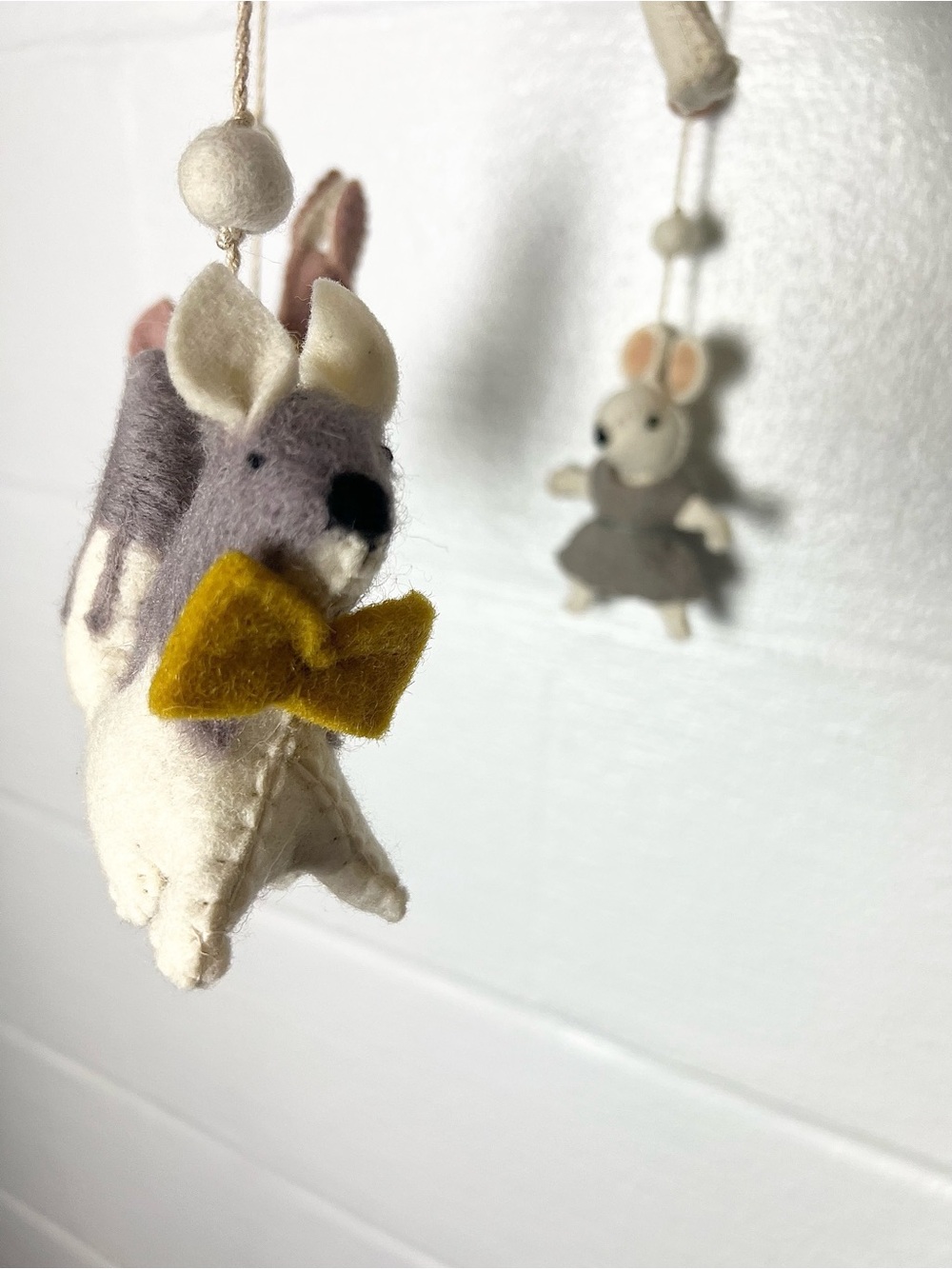 Woodland animals Baby Mobile nursery decor Neutral mushroom deer bunny - Picture 5 of 7